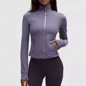 NWT Lululemon Define Cropped Jacket Nulu Grape Mist/Mirror Silver 8
